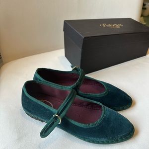 NEW Flabelus Velvet Mary Jane Women Flat shoes 38.5 Women